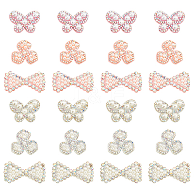 36Pcs 6 Style Non Woven Fabric Ornament Accessories DIY-AR0002-26-1