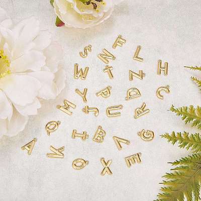 26Pcs 26 Styles Brass Pendants KK-SZ0003-65-1