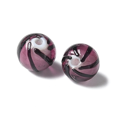 Handmade Transparent Lampwork Beads BLOW-D300-08C-1