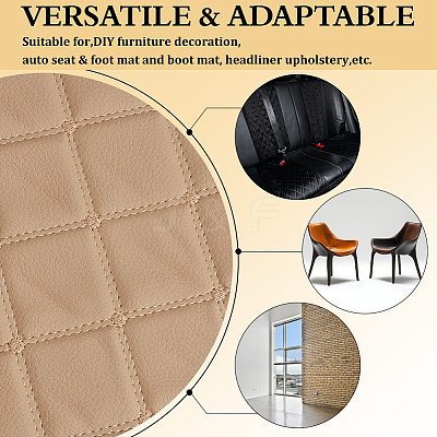 PVC Leather with Foam Fabric DIY-WH0671-391A-1