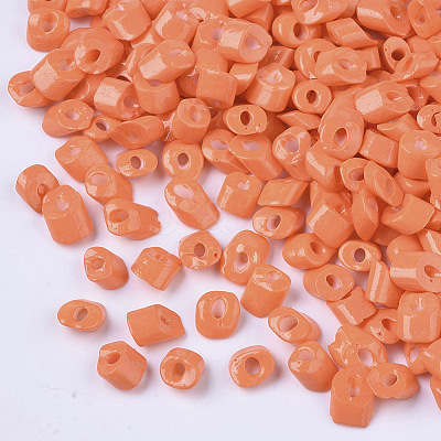 6/0 Baking Paint Glass Seed Beads SEED-S034-A11-1