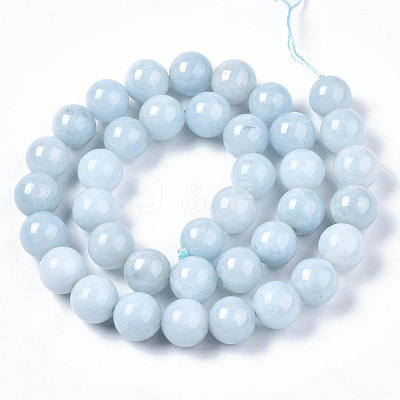 Natural Chalcedony Beads Strands G-S333-10mm-004-1
