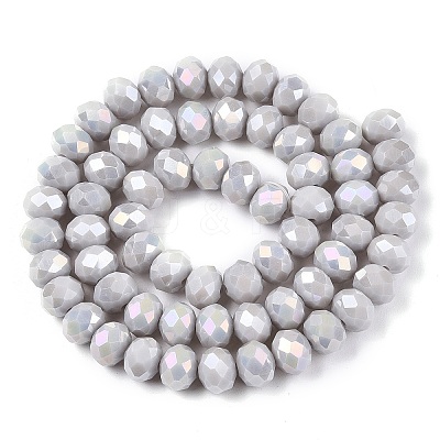 Electroplate Glass Beads Strands LS-EGLA-A044-P8mm-B19-1