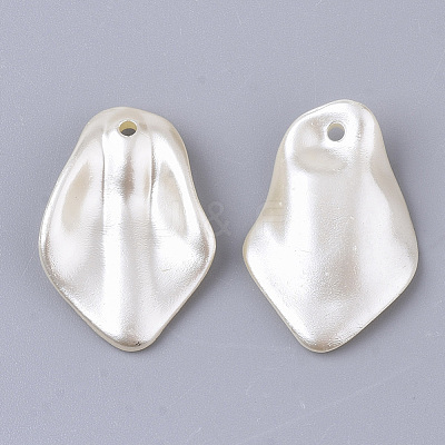 ABS Plastic Imitation Pearl Pendants X-OACR-T022-16-1