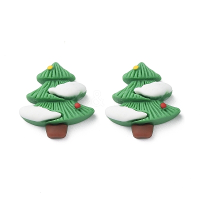 Christmas Theme Opaque Resin Cabochons RESI-F042-01A-1