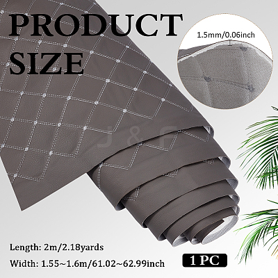 PVC Leather with Foam Fabric DIY-WH0671-391B-1