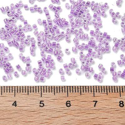 Transparent Inside Colours Glass Seed Beads SEED-H003-04E-1