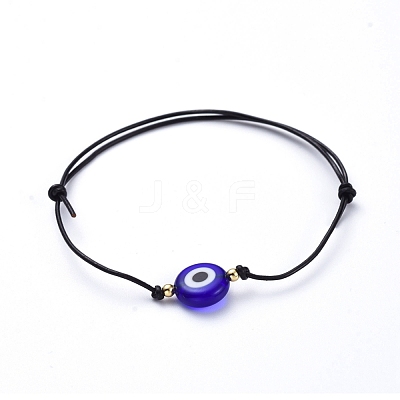 Adjustable Cowhide Cord Bracelets BJEW-JB05281-03-1