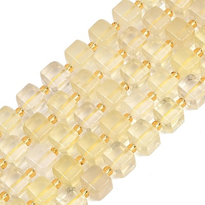Heated Natural Lemon Quartz Beads Strands G-F832-A03-01-1