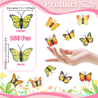 100Pcs PVC Brooches JEWB-UN0001-12C-1