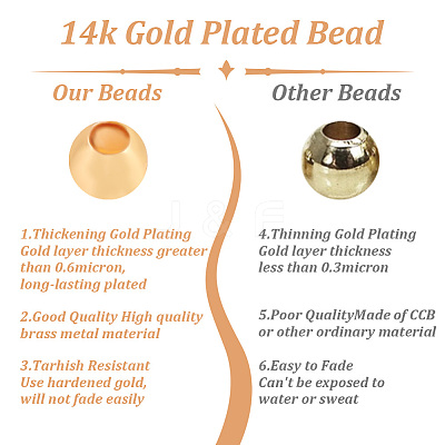 500Pcs Rack Plating Brass Beads KK-AN0001-07-1