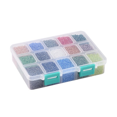 FGB 25000PCS 15 Colors 12/0 Grade A Round Glass Seed Beads SEED-JP0011-02-2mm-1