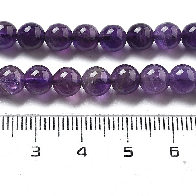 Natural Amethyst Beads Strand X-GSR6mmC062-2-1