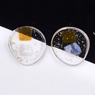 Transparent Resin Cabochons CRES-S362-013A-01-1