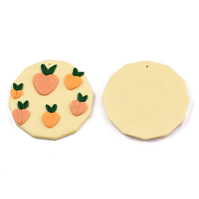 Handmade Polymer Clay Pendants X-CLAY-N010-012-1