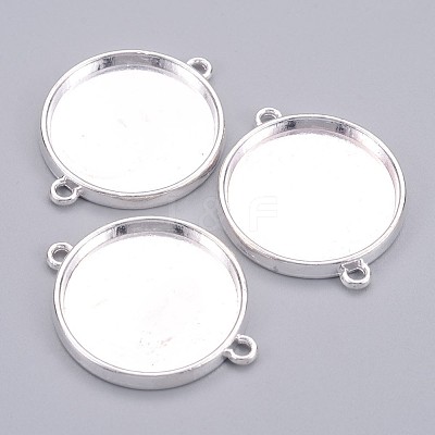 Tibetan Style Cabochon Connector Settings LS-X-TIBE-C074-S-FF-1