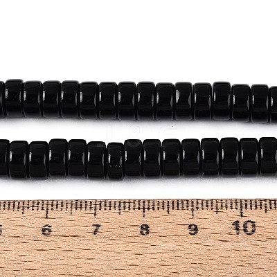 Opaque Solid Color Glass Beads Strands GLAA-N026-4x8mm-11-1