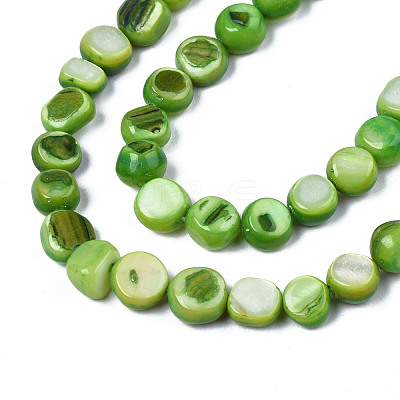 Natural Trochid Shell/Trochus Shell Beads Strands SHEL-S258-083-B05-1