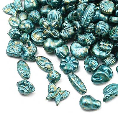 Antiqued Acrylic Beads AC-CBAAA05-01J-1