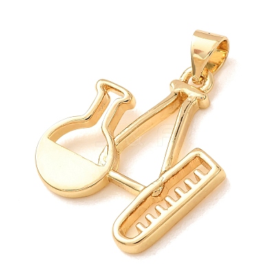 Brass Pendants KK-CBA0009-04G-1