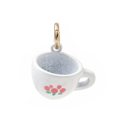Spray Painted Brass Charms KK-CBAEB58-13-1