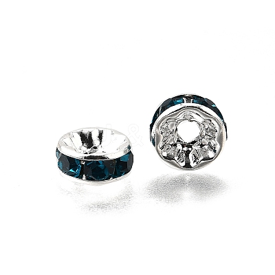 Brass Grade A Rhinestone Spacer Beads RB-A014-Z8mm-06S-1