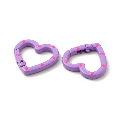 Spray Painted Alloy Spring Gate Rings FIND-A027-01-1