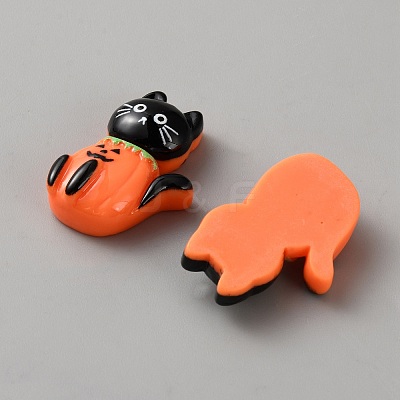 Halloween Opaque Resin Cabochons RESI-B029-02-1
