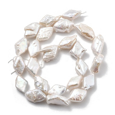 Natural Baroque Keshi Pearl Beads Strands PEAR-P064-12A-01A-1