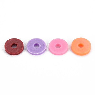 4 Colors Handmade Polymer Clay Beads CLAY-N011-032-07-1