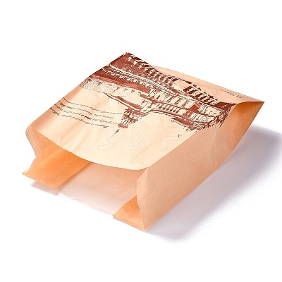 Rectangle with Iron Tower Pattern Paper Baking Bags CARB-K0001-01J-1