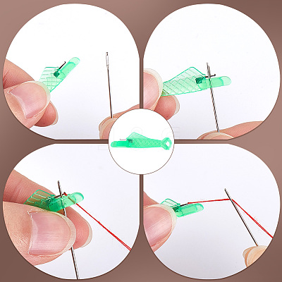 Fish Shape Sewing Machine Needle Threaders DIY-CP0011-19B-1
