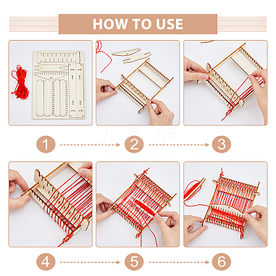 DIY Wooden Loom Kits DIY-WH0502-06-1