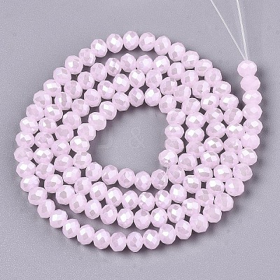 Electroplate Glass Beads Strands EGLA-A034-J6mm-A03-1