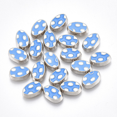 Alloy Enamel Cabochons PALLOY-T054-99-1