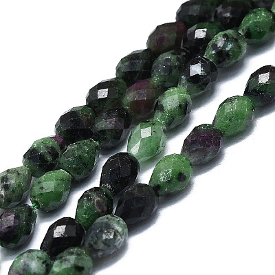 Natural Ruby in Zoisite Beads Strands G-K245-S01-01-1