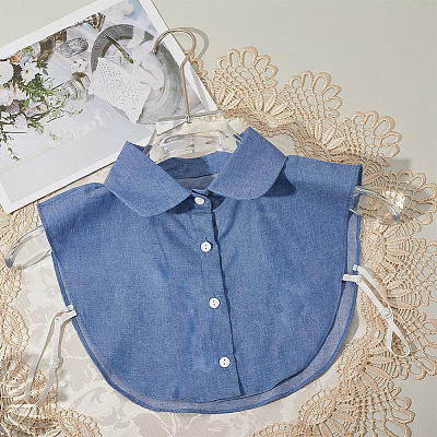 Detachable Cotton Shirt Collars AJEW-WH20816-025B-1