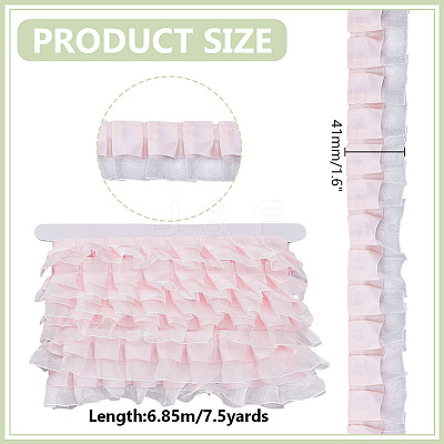 7.5 Yards Double Polyester Lace Trim for Sewing Decoration OCOR-HY0001-51B-1