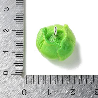 Resin Iron Pendants RESI-D280-03-1