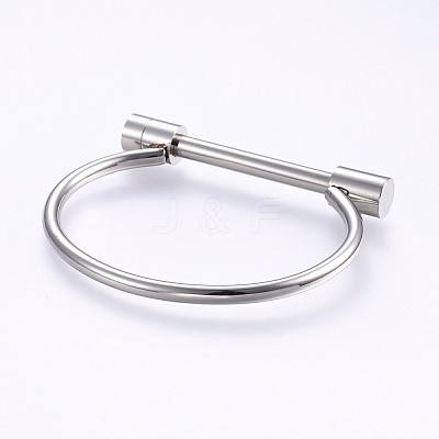 Tarnish Resistant 304 Stainless Steel Bangles BJEW-P222-14P-1