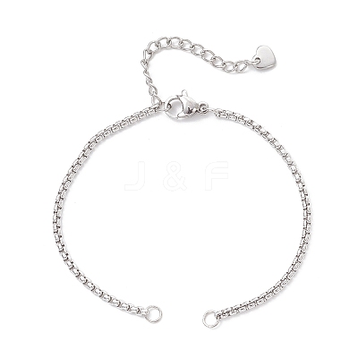 304 Stainless Steel Cable Chain & Venetian Chain & Rolo Chain Bracelet Making AJEW-JB01441-1