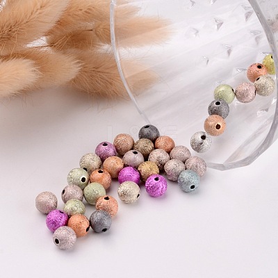 Spray Painted Acrylic Beads PB24P9284-1