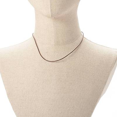 Cowhide Leather Choker Necklaces NJEW-JN03598-02-1