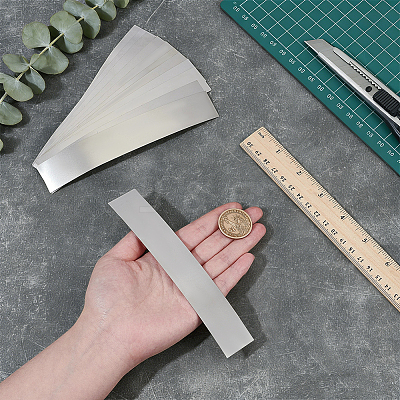 12Pcs 304 Stainless Steel Blank Sheets STAS-OC0001-38A-1