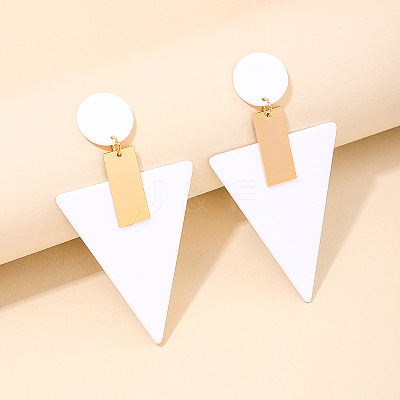 Alloy Acrylic Dangle Stud Earrings FS-WGB5909-02-1