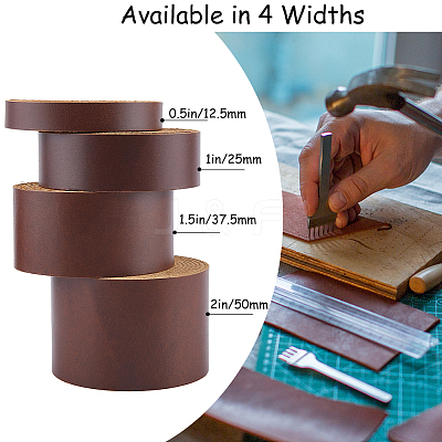 2M Flat AB Grade Cowhide Leather Cord AJEW-WH0479-73C-02-1