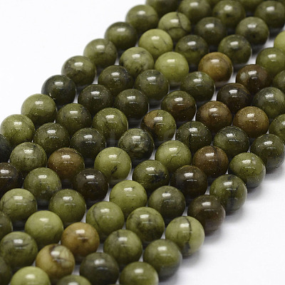 Natural Chinese Jade Beads Strands X-G-F363-8mm-1