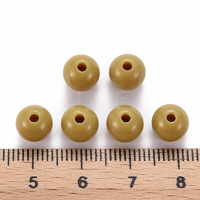 Opaque Acrylic Beads X-MACR-S370-C8mm-29-1