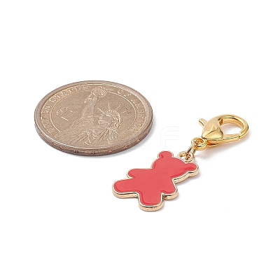 Alloy Enamel Pendant Decoration HJEW-JM00972-1