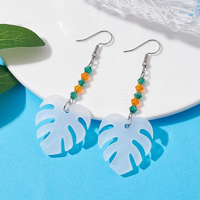 Blank Acrylic Dangle Earrings EJEW-JE05665-03-1
